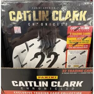🔥NEW 2025 Panini Caitlin Clark🔥 WNBA Chronicles Exclusive book 32 cards